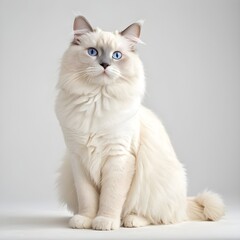 Obraz premium ragdoll cat sitting