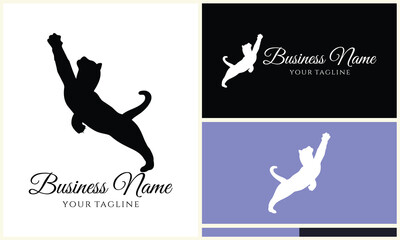 silhouette vector tiger logo template