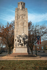 Fototapeta na wymiar War monument in Philadelphia