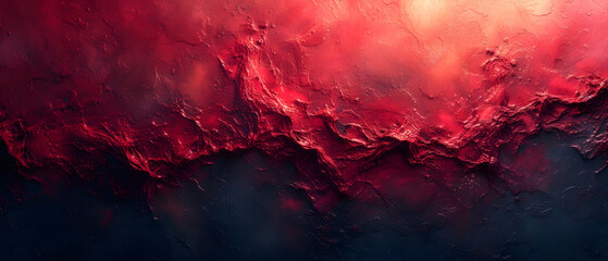 Abstract Painting of Red and Blue Colors