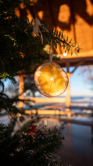 christmas tree and lights