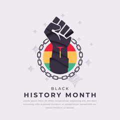 Black History Month Paper cut style Vector Design Illustration for Background, Poster, Banner, Advertising, Greeting Card