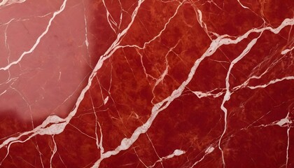 Red marble with white transversal pattern veins 