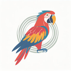 a macaw logo on a white backgroud 