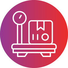 Delivery Weighing Icon Style