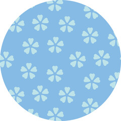 青い桜のイラスト