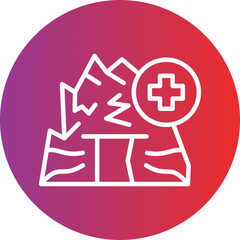 Fototapeta premium Cave Rescue Icon Style