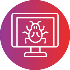 Obraz premium Malware Icon Style