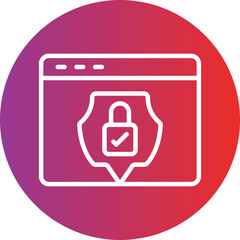 Online Privacy Icon Style