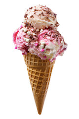 ice cream, transparent background, isolated image, generative AI