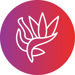 Bird Of Paradise Icon Style