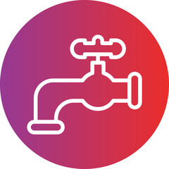 Obraz premium Faucet Icon Style