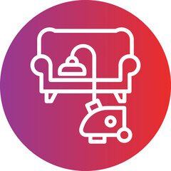 Fototapeta premium Furniture Cleaning Icon Style
