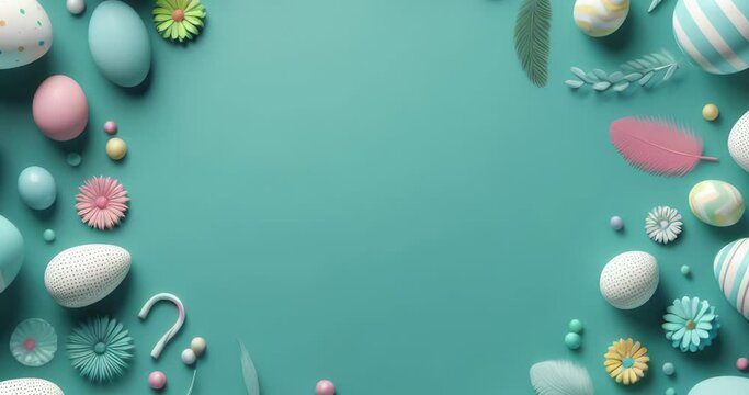 easter eggs background for text	