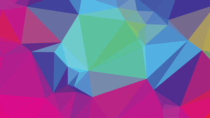 Multicolor polygon pattern. Low poly design. Vector illustration
