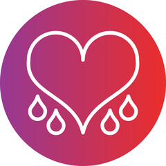 Bleeding Heart Icon Style