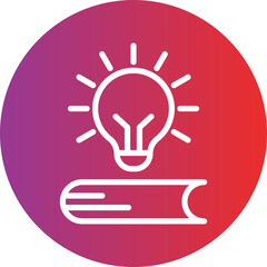 Book Lamp Icon Style