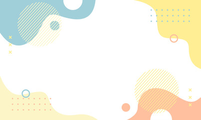 Abstract Vector Geometric Background. Wallpaper illustrations backdrop in pastel colors. Suitable for covers, poster designs, templates, banners and others