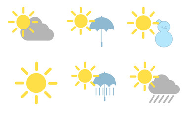 晴れのち天気予報アイコン