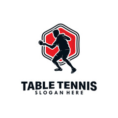 Obraz premium Table tennis sport Logo Design Template