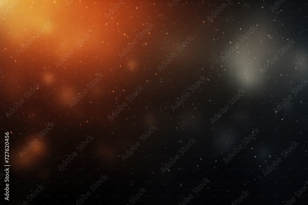 Poster a blurry backdrop with sprinkles and golden hue with full empty space, generative ai.