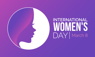 International Women's Day celebrated every year of March 8, Women's right Vector banner, flyer, poster and social medial template design.