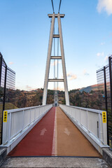Kokonoe Yume Grand Suspension Bridge in Oita, Japan