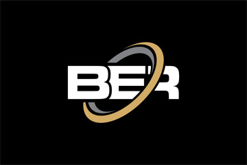 BER creative letter logo design vector icon illustration