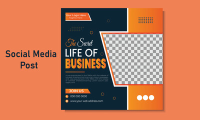 Creative Business marketing social media post template
