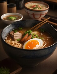 Close up Ramen, Japanese Food