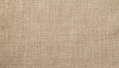 Fototapeta na wymiar Natural linen texture as background; brown beige color; copy space