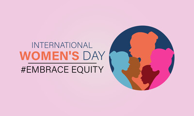 International Women's Day celebrated every year of March 8, Women's right Vector banner, flyer, poster and social medial template design.