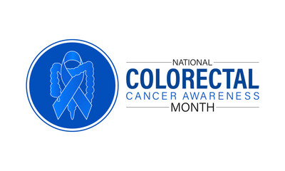 National Colorectal Cancer Awareness Month Observed every year of March, Medical Awareness Vector banner, flyer, poster and social medial template design.