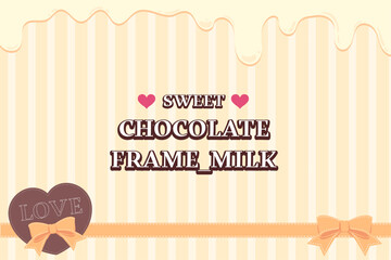 バレンタイン用壁紙 ホワイトチョコレート