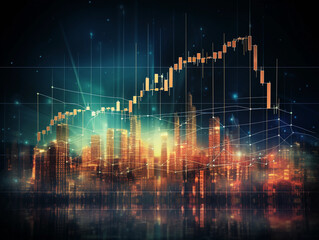 Fototapeta premium stock market background