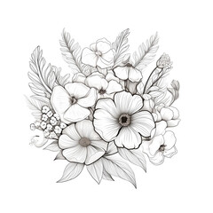 Monochrome elegance. Botanical vectors for design creators