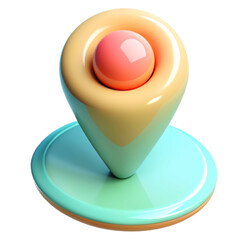 Yellow push pin icon