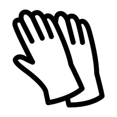 Gardening gloves icon