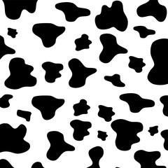 seamless pattern with black and white cats