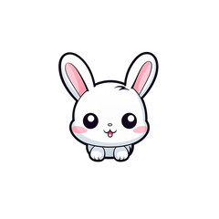 Cute bunny logo 