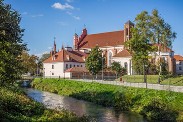 Fototapeta na wymiar St. Anne's Church in Vilnius, Lithuania