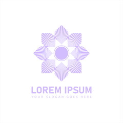 Vector illustration flower for business company, flat logo, icon vector template