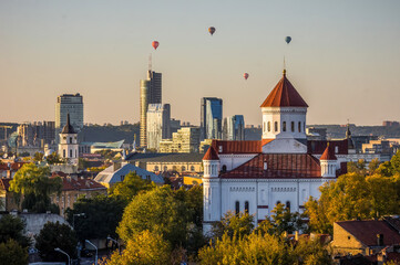 View of Vilnius in autumn, Lithuania - obrazy, fototapety, plakaty