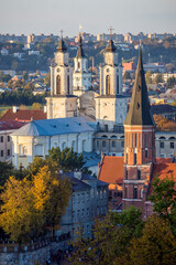 Obraz premium View of Kaunas in Lithuania