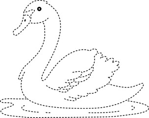 swan tracing line