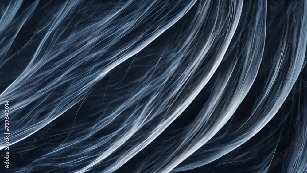 Poster abstract white line particles wave background . 4k and loop line particles background.