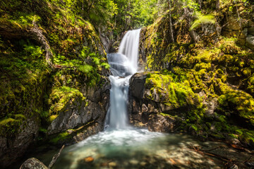 Bosumarne Falls in Chilliwack, BC, Canada