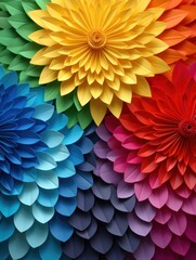 gay_pride_folded_rainbow_paper_background UHD WAllpaper