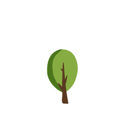 abstract stylized trees