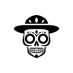 Skull cinco de mayo icon
